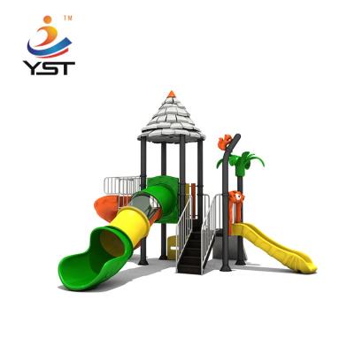 China YST-19117 Children Plastic Playground Slide Equipment Garden Outdoor Anti Static for sale