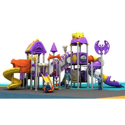 China Customized Preschool Plastic Slide Outdoor Recreation Playground Equipment for sale