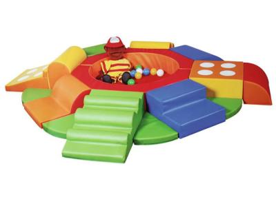 China Sensory Training Soft Play Sponge Combination Of Drilling And Sliding for sale
