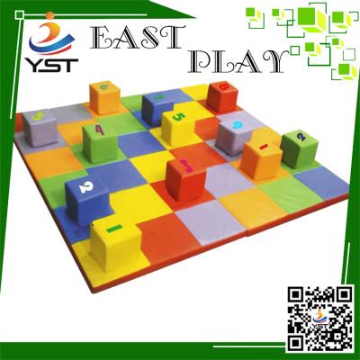 China PVC Cover Indoor Soft Play Sponge , Foam Play Bricks ISO Certification for sale