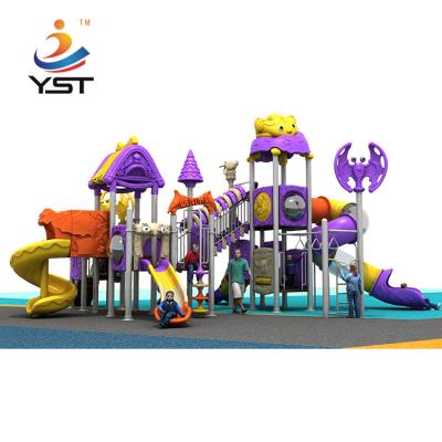 China High quality kids toy outdoor playground plastic combined slides for sale for sale