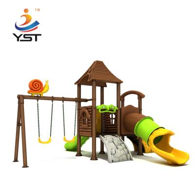 China Plastic Film Combined Kids Playground Slide Outdoor Playground Equipment for sale