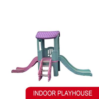 China Kids Kindergarten Park Indoor Outdoor Playhouse Plastic With Slide for sale