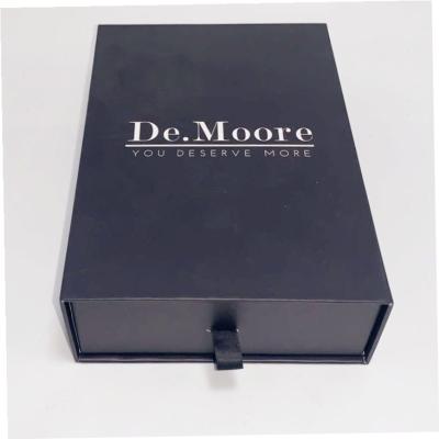 China Drawer Type Gift Packing Boxes Handmade With Custom Foil Stamping Logo for sale