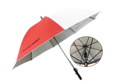 中国 Usbの充電器が付いている105cmの傘は、紫外線ファンが付いている冷却の傘Poverを保護します 販売のため