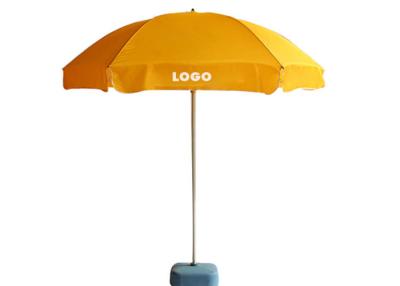 China Retractable Rod Windproof Beach Umbrella , Promotional Beach Umbrellas Two Layers for sale