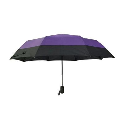 China Windproof 3 Folding Automatic Travel Umbrella 97cm for sale