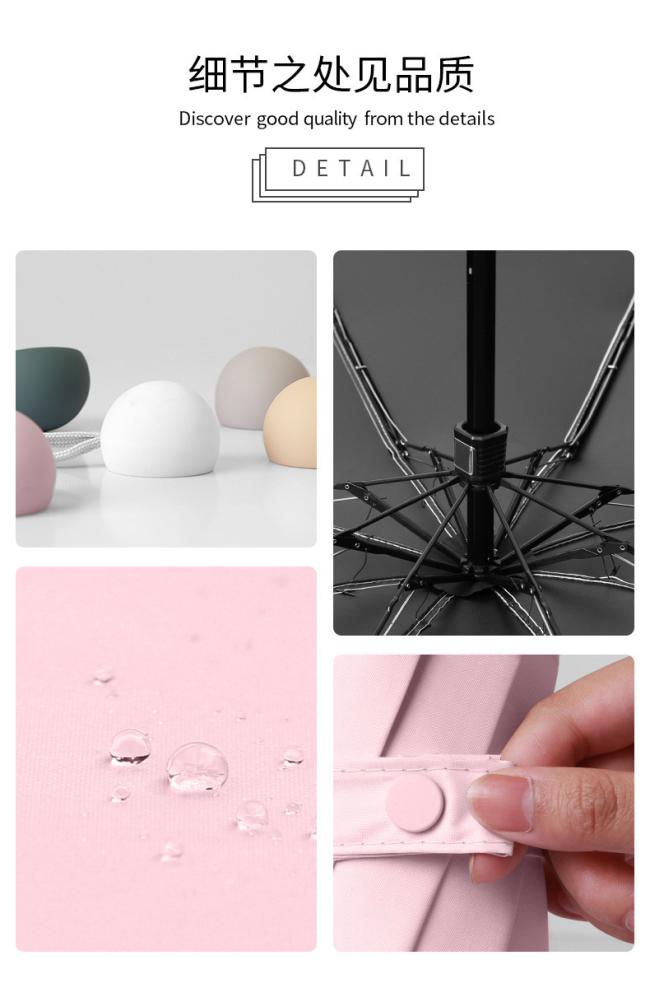 Umbrella showing custom printing area