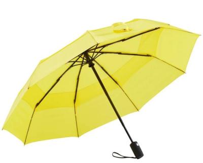 China Foldable Fiberglass Ribs Pongee Compact Windproof Umbrella for sale