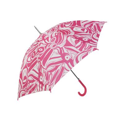 China 190T Pongee Straight Printed Advertising Umbrella for sale