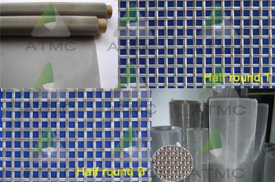 China Metallic Stainless Steel Wire Mesh Stainless Wire Mesh Screen For Twilled Weave for sale