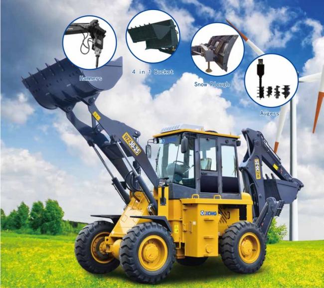 XCMG WZ30-25 2.5Ton Chinese new rc backhoe wheel loader excavator with price for sale China machine