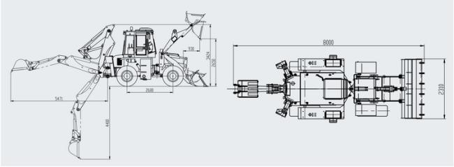 XCMG WZ30-25 2.5Ton Chinese new rc backhoe wheel loader excavator with price for sale China machine
