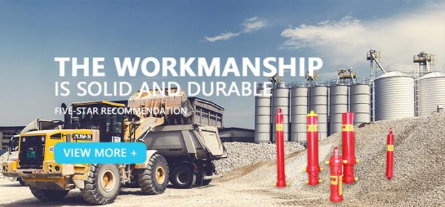 front end lifting dump truck telescopic hydraulic cylinder