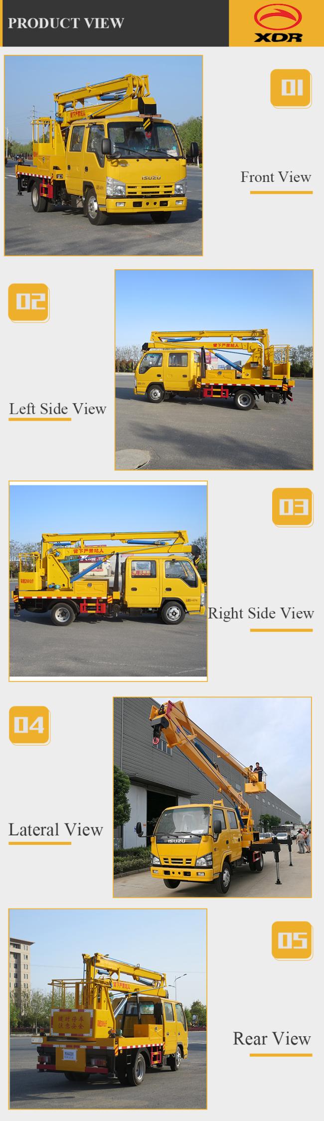 Japan brand 14-16m aerial platform working truck, 14-16m overhead working truck