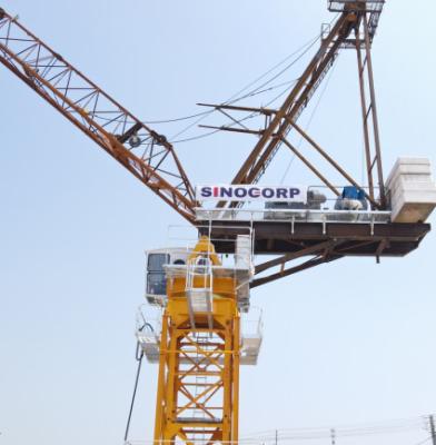 Chine QTD6024-16/18 Luffer Tower Crane With Luffing Jib à vendre