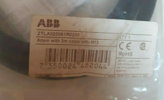2TLA020051R0200 SAFETY SENSOR UNIT W/3M CABLE W/M12 REPLACED BY 2TLA020051R5100 2