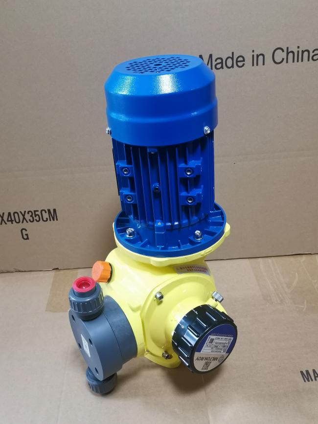 Milton Roy GM0025BP1MNN Diaphragm Metering Pump - Industrial chemical dosing pump with compact design and corrosion-resistant construction