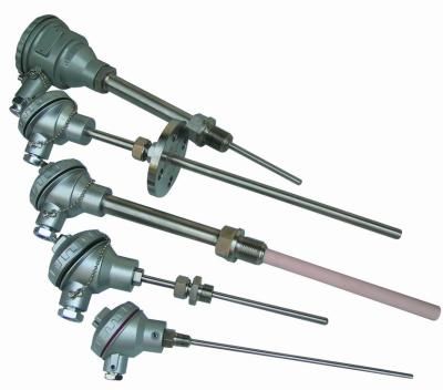 China WREK-401 402 Easy mounting flange type sheathed thermocouple, E type thermocouple for sale