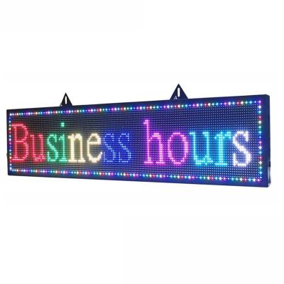 China 32*128cm Advertising LED Screen Sign Board PSE Programmable LED Signs Indoor for sale