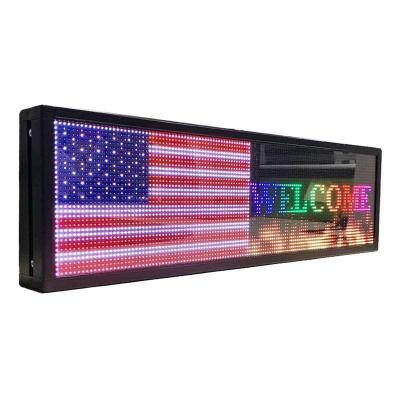 China P5 Programmable Scrolling LED Window Display Signs 40*8 Inch Indoor for sale