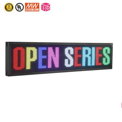China 7 Color Programmable Scrolling LED Signs 10mm Wifi Programmable LED Sign for sale
