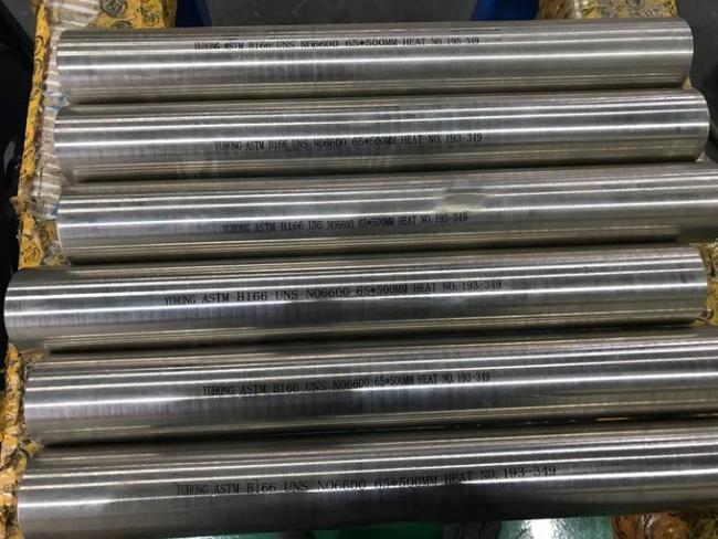 Bright Surface Nickel Alloy Pipe 600 Round Bar ASTM B166 UNS N06600 65 * 500MM 0