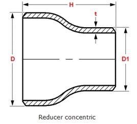 ASTM A815 UNS S32750 / 2507 CONCENTRIC PIPE REDUCER SUPER DUPLEX STEEL BUTT WELD FITTING B16.9 0