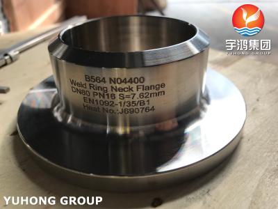 Chine ASTM B564 Monel400, UNS N04400 Flange de cou en anneau soudé en alliage de nickel, flange à l'aveugle à vendre