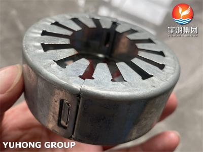 China Muestra de aleta y aro de tubo de aleta utilizado en el tubo de aleta utilizado en el intercambiador de calor en venta