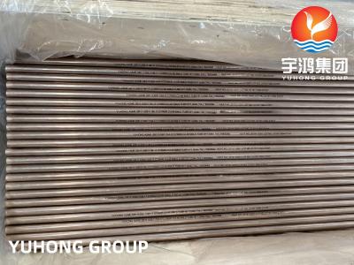 Chine Tube ASTM B111 C70600/CuNi10Fe1Mn, échangeur de chaleur/condensateur/application de refroidissement d'alliage cuivre-nickel à vendre