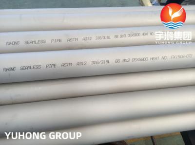China ASTM 312 TP316, TP316L Stainless Steel Seamless Pipe For Power Generation for sale