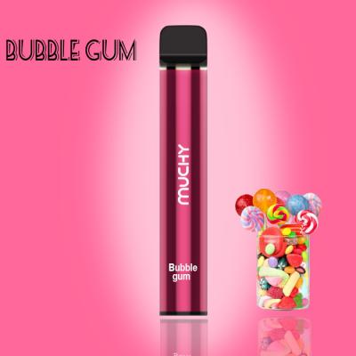 China Bubble Gum Refillable Vape Pen 850mAh 5ml Nicotine 2% 1500Puffs 19*81MM for sale