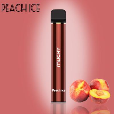 China Peach Ice Refillable Vape Pen 850mAh 5ml Nicotine 5% 1500Puffs Customizable for sale
