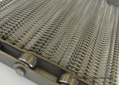 Chine Bande de conveyeur de spirale de maille en métal pour l'alcali de substance de nourriture de torréfaction - résistant à vendre