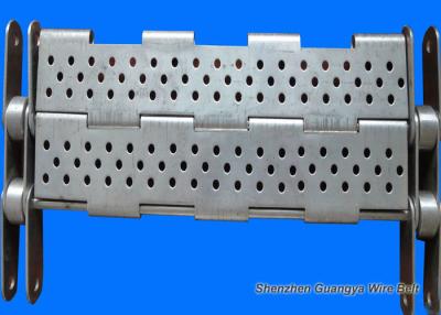 China Punching Chain Plate Conveyor , Customized Design Steel Plate Conveyor for sale