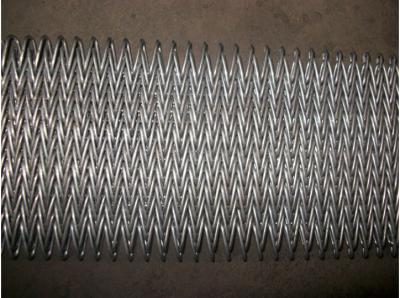 China Professional Metal Conveyor Belts , Curved Steel Belt Conveyor Acid Resistant for sale
