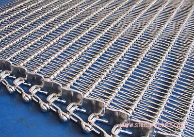China Prueba de la oxidación de los transportadores de correa de los SS de la malla de alambre, tipo del espiral de la correa de la cinta transportadora del acero inoxidable en venta