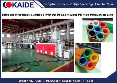 China 5-20mm Plastic Pipe Production Line , Telecom Microduct Bundles Production Line for sale