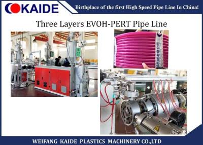 China 16mm-32mm PE RT Pipe Extrusion Line 3 Layers EVOH PERT Oxygen Barrier Pipe Line for sale