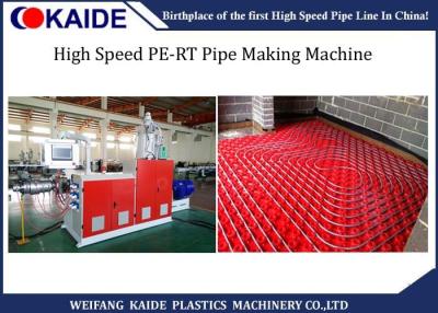 China High Speed PE RT Pipe Extrusion Line , 35m/Min PERT Tube Extrusion Machine for sale