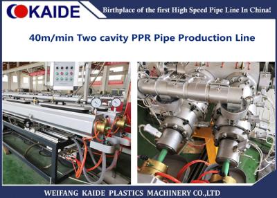 China Velocidad los 40m/de la máquina de la producción del tubo de agua de PPRC máquina mínima del extrusor del tubo de agua en venta