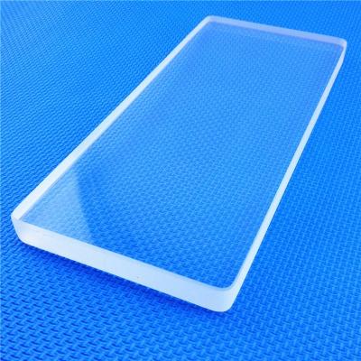 China 1-60mm High Purity Clear Fused Silica Plate Heat Resistance  Transparent Arc Silica Quartz Plate for sale