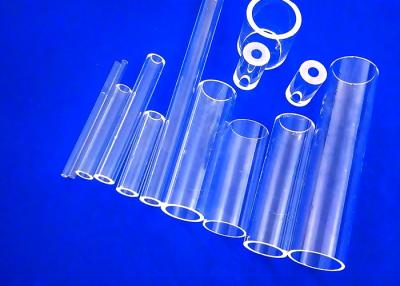 China Tubo de ensayo del cuarzo del ODM del OEM, tubo ULTRAVIOLETA adaptable del cuarzo de los tubos de ensayo claros en venta