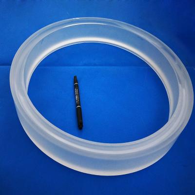 China Clear Fused Quartz Tube Semiconductor Synthetic Fused Silica Flange for sale
