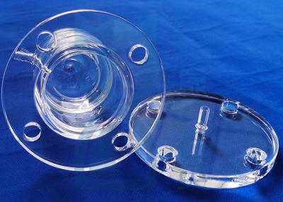 China Reactor transparente del cuarzo de la resistencia de la temperatura alta del reborde del tubo del cuarzo Sio2 de Morse 6,5 en venta