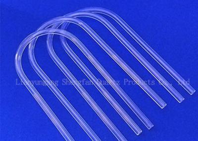 China Transparent U Bent Silica Quartz Glass Tube For Steel Water Temperature Test for sale