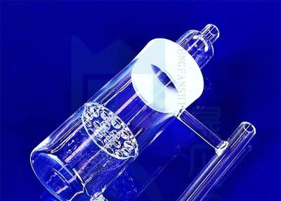 Chine Le laboratoire en verre de processus a adapté la verrerie aux besoins du client scientifique d'instrument du quartz 2.2g/Cm3 à vendre