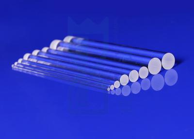 China Polishing Quartz Glass Fused Silica Rod Transparent For Fiber Bar for sale
