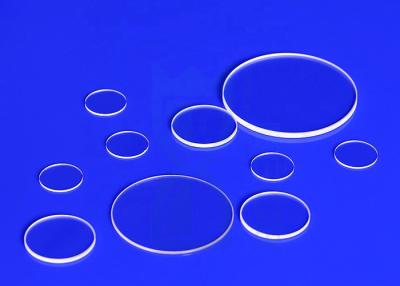 中国 冶金学のための二重凸の透明な円形の水晶ガラス板 販売のため
